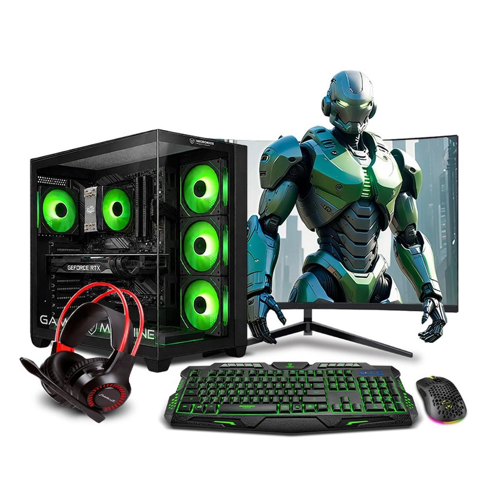 PC GAMER HAKU GREEN PLUS RYZEN 7 8700G SSD 500GB 16GB 600W