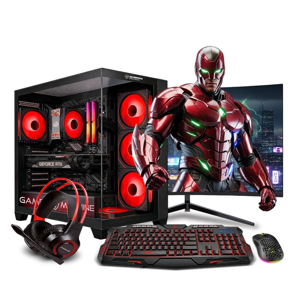 PC GAMER DRACO RED INTEL CORE I7 9TH SSD 500GB 16GB DDR4 RTX 5060 8GB