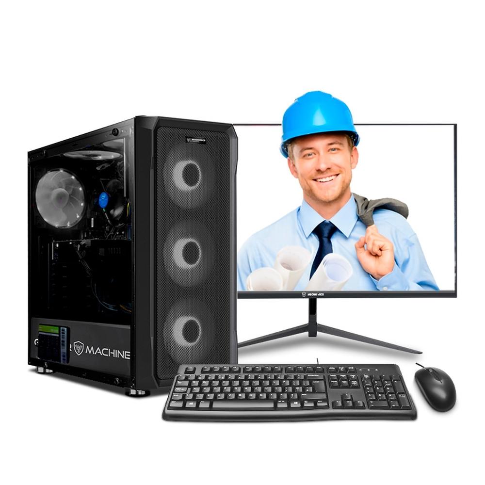 PC INGENIERÍA Y DISEÑO INTEL COREI5 12400F 24" SSD 500GB 16GB RTX5050 8GB