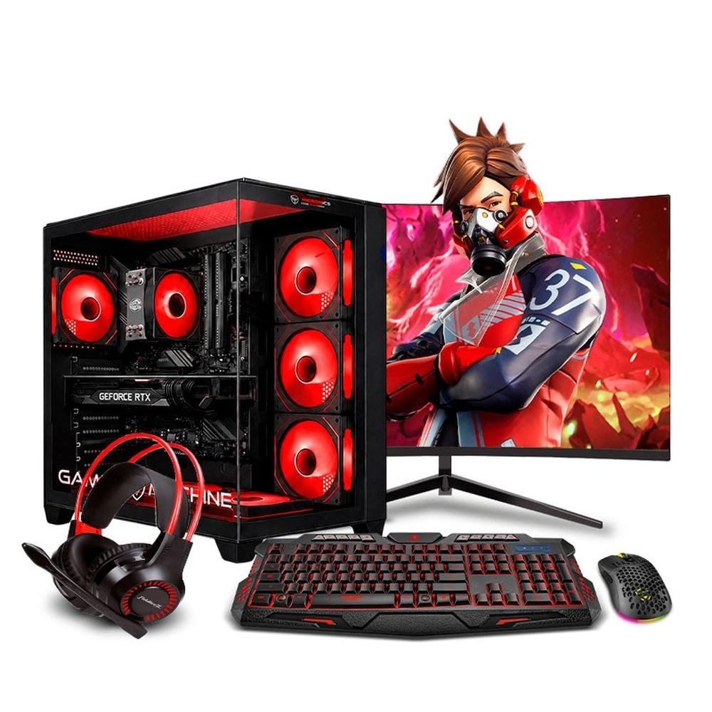 PC GAMER DRACO RED PLUS INTEL CORE I5 12400F SSD 500GB 16GB RTX5060 8GB