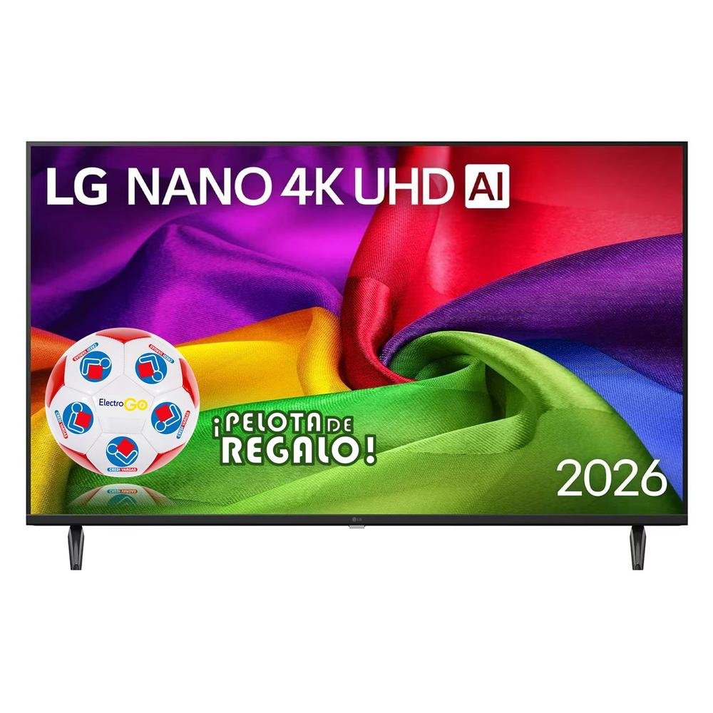 TELEVISOR LG 55" NANO 4K UHD AI SMART TV 55NU800BPSB 2026 + PELOTA GRATIS