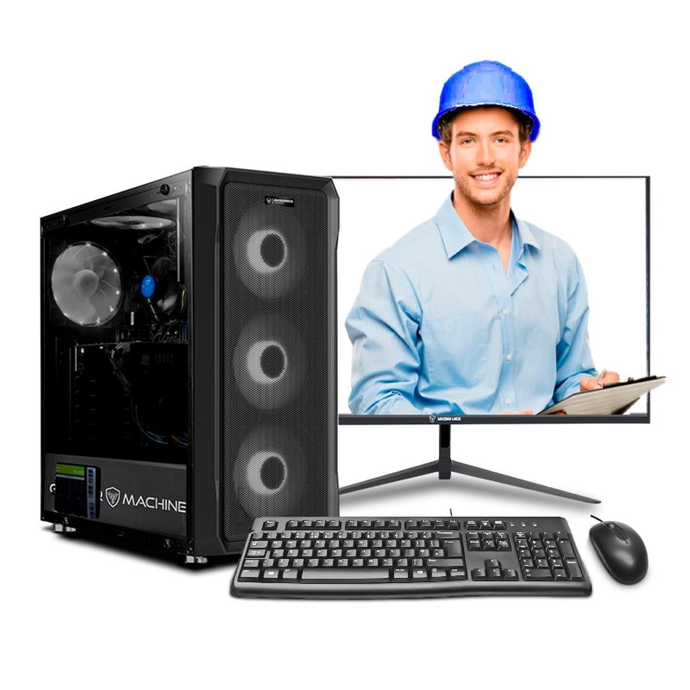 PC INGENIERÍA Y DISEÑO INTEL CORE I7 12700F 24" SSD 500GB 16GB RTX5060 8GB