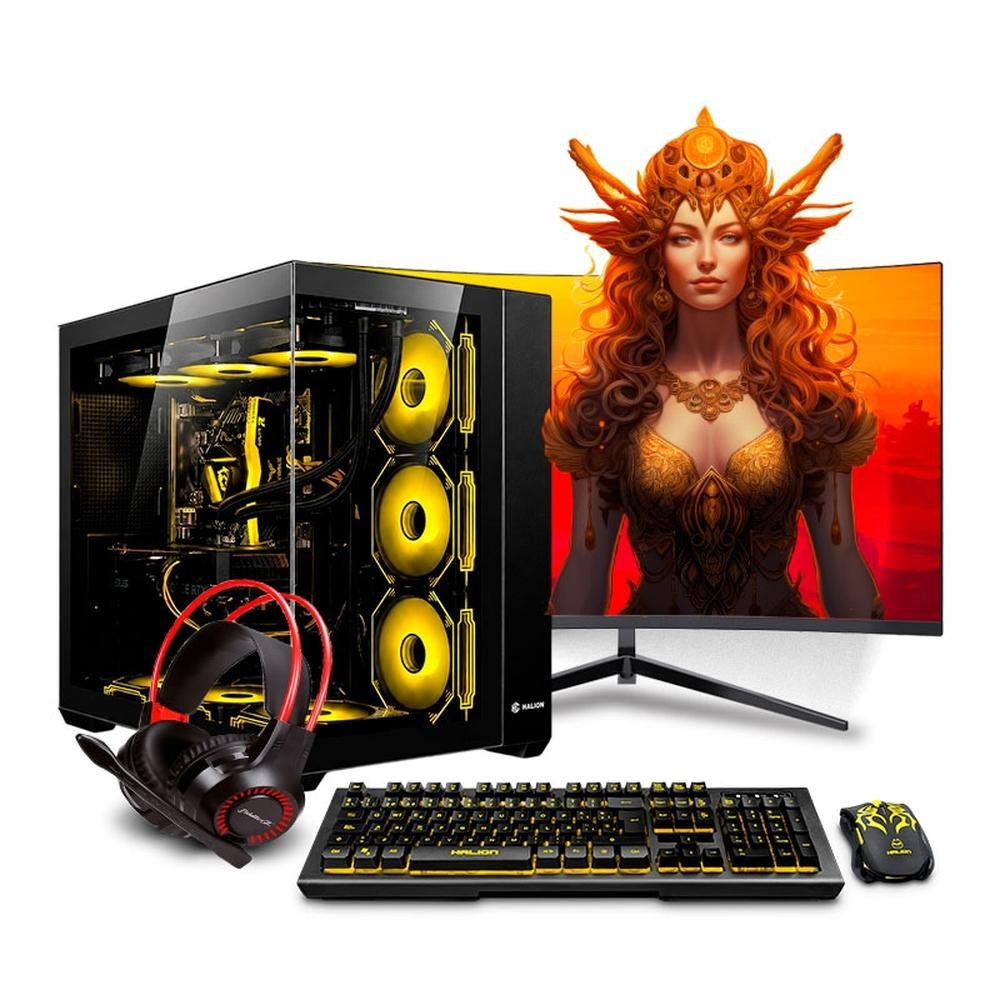 PC GAMER K-PLUS ORANGE CORE I7 14700F SSD 500GB 32GB RTX5060TI 16GB