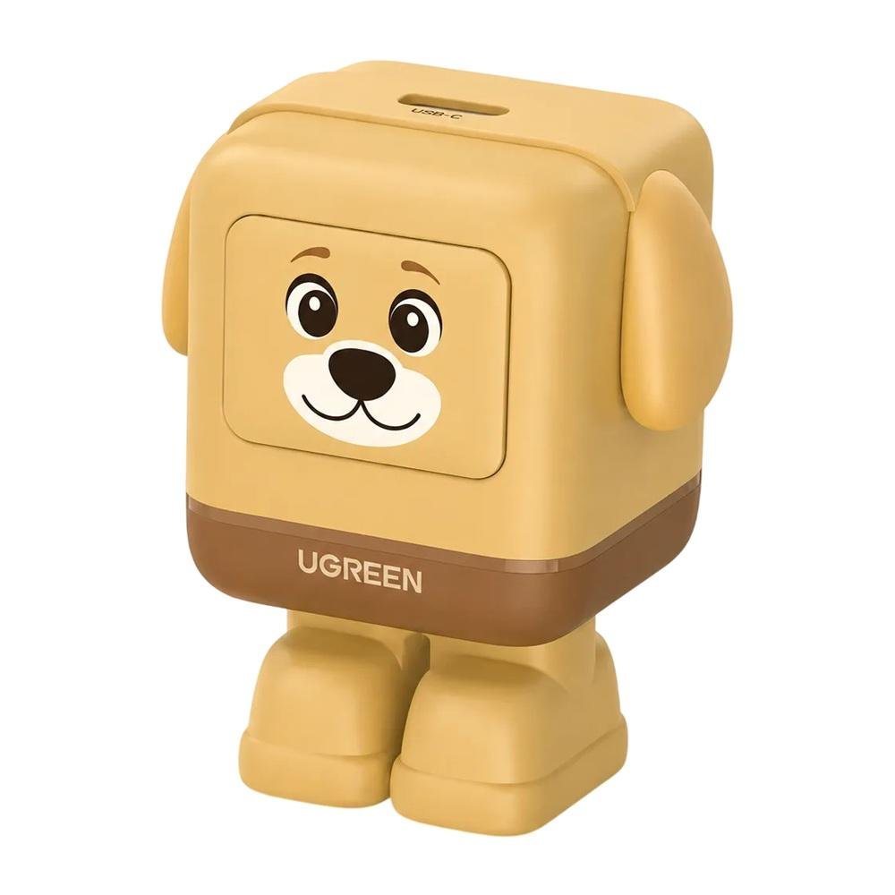 CARGADOR RÁPIDO UGREEN UNO GAN 30W USB-C ROBOT PERRITO AM