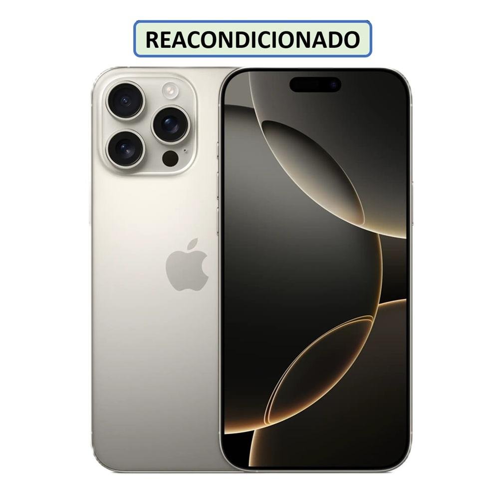 CELULAR IPHONE 16 PRO MAX C/CHIP 256GB 8GB NATURAL-TITANIO (REACONDICIONADO)