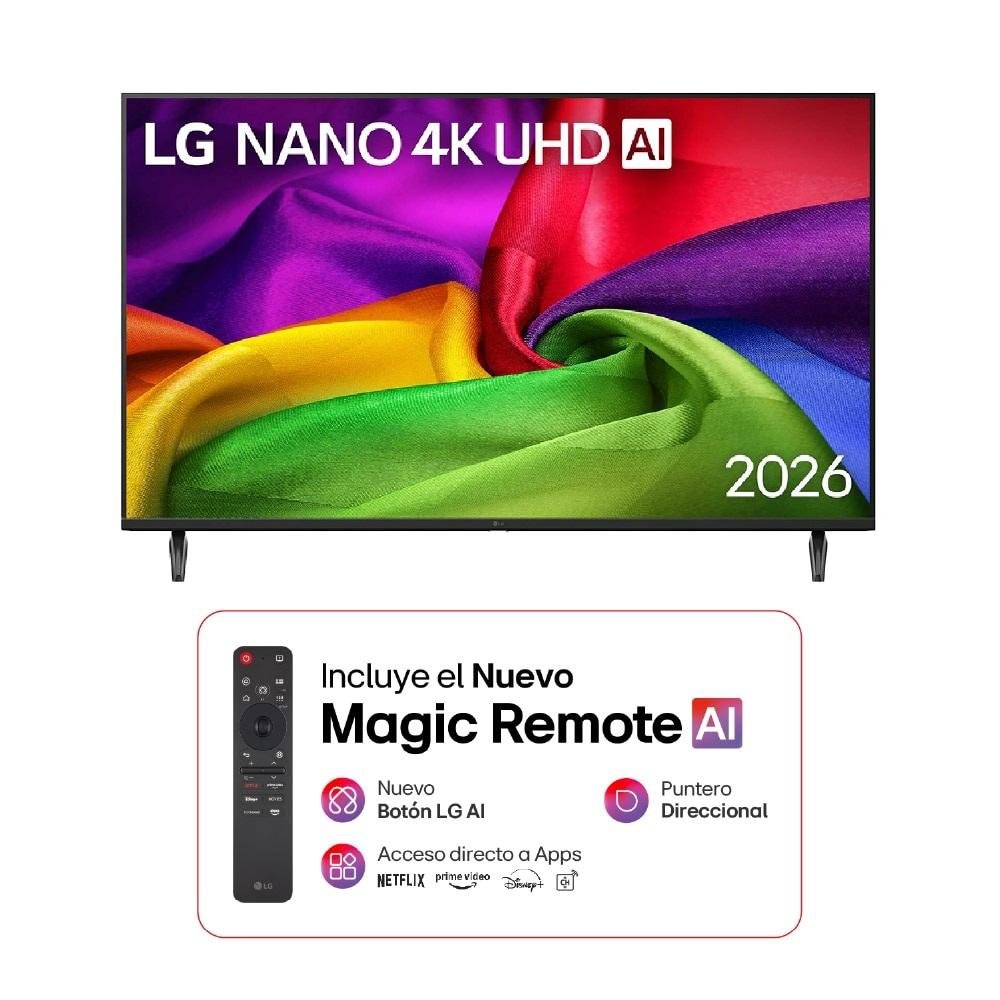 TELEVISOR LG 65 " 65NU800BPSB + CONTROL MAGIC 2026 NANO UHD LED 4K UHD(3840 × 2160) WEBOS 26