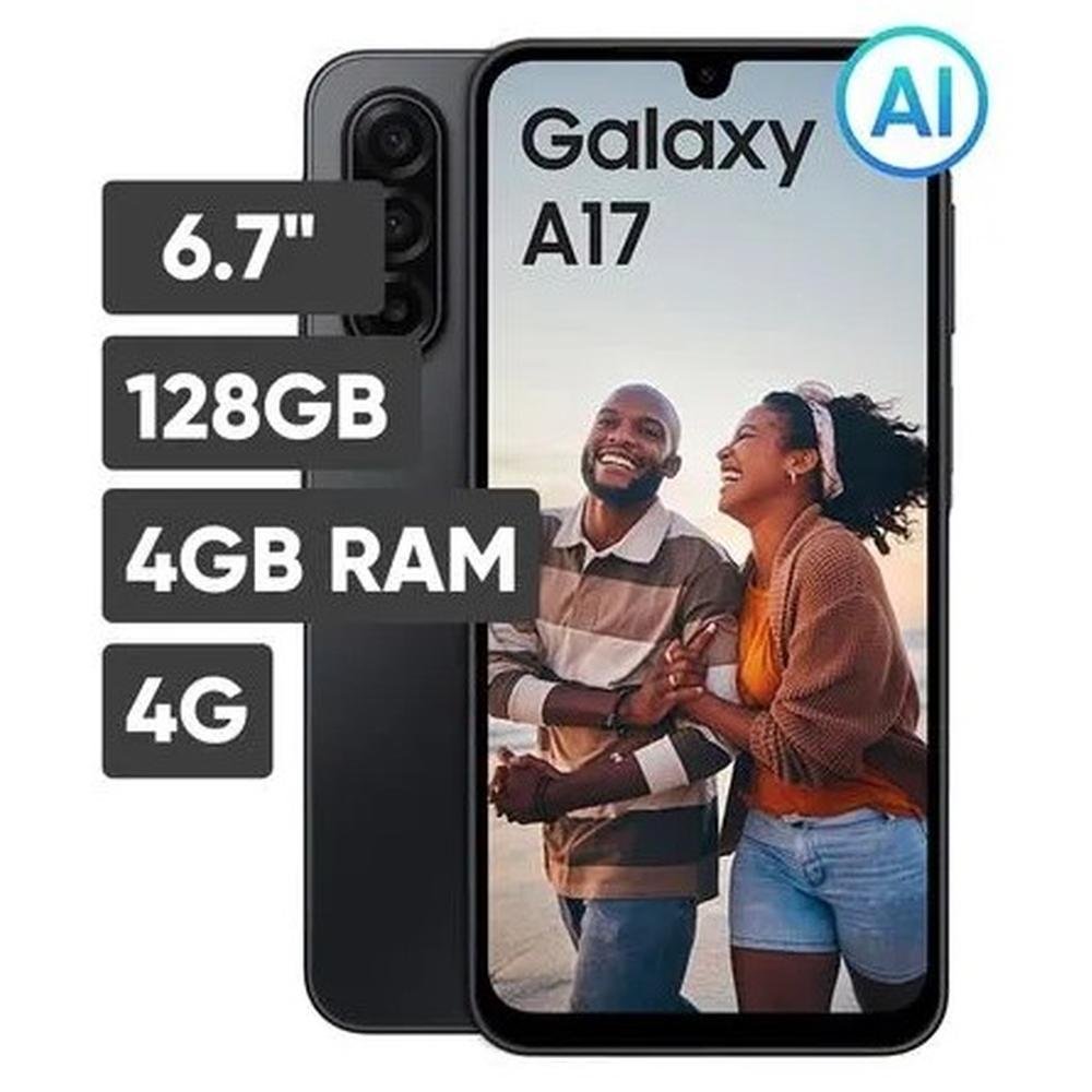 CELULAR SAMSUNG GALAXY A17 6.7" 4GB RAM 128GB NEGRO 4G