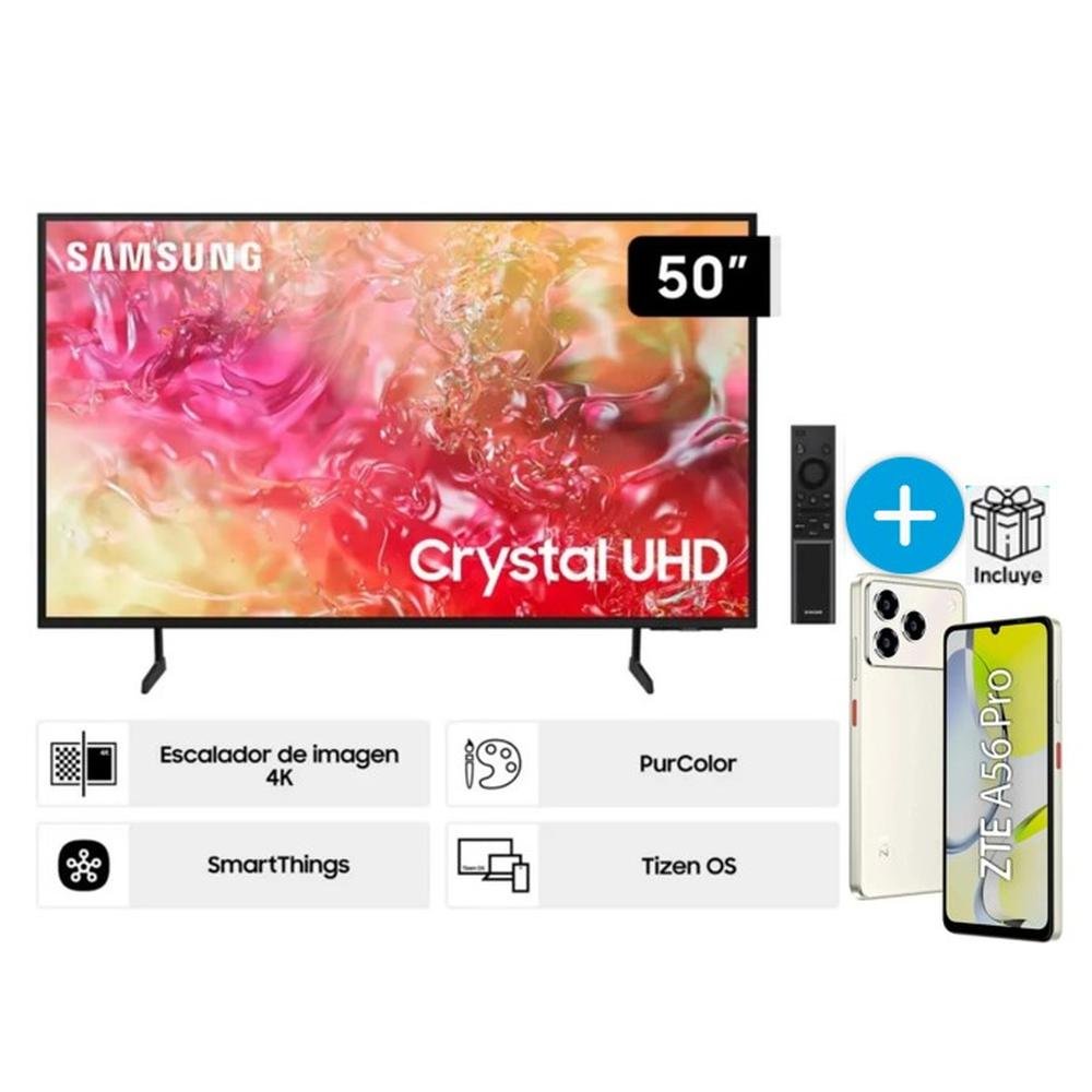 TELEVISOR 50" QLED Q7F VISION AI SMART TV (2025) + CELULAR ZTE BLADE A56 PRO 128GB DE REGALO