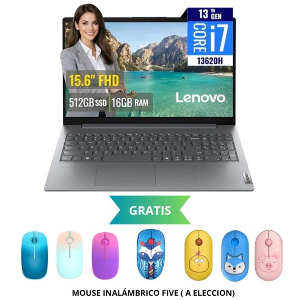 LAPTOP LENOVO V15 G5 IRL, INTEL CORE I7-13620H, 16GB RAM, 512GB SSD