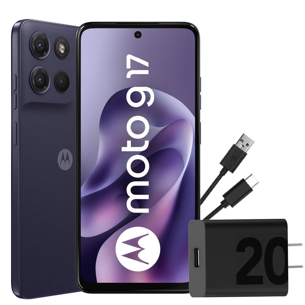 CELULAR MOTOROLA MOTO G17 128GB 4GB RAM 50MP ARÁNDANO