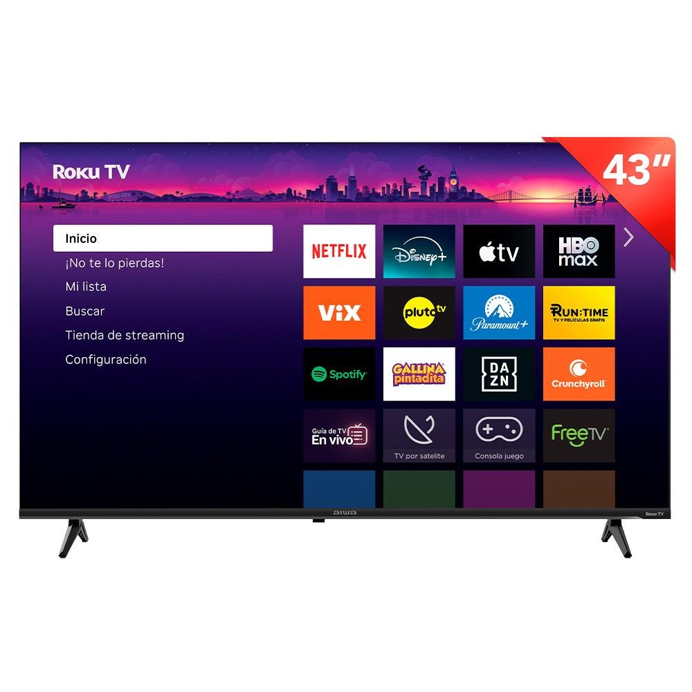 TELEVISOR SMART AIWA 43" FHD LED ROKU TV AW43B2RK 2025
