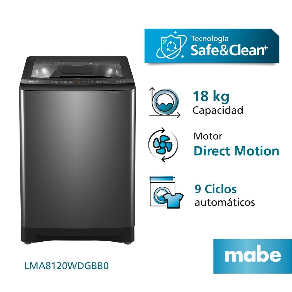 LAVADORA MABE LMA8120WDGBB0 18 KG CARGA SUPERIOR GRIS
