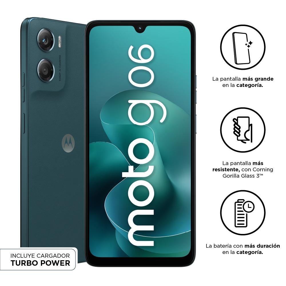 CELULAR MOTOROLA MOTO G06 4G 128GB 4GB RAM 50MP ESMERALDA