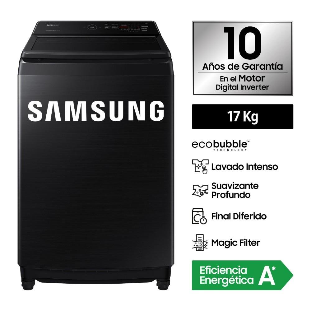 LAVADORA SAMSUNG WA17CG6441BVPE 17 KG CARGA SUPERIOR NEGRO