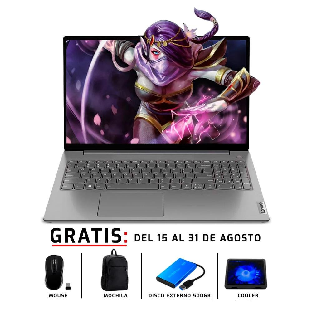 LAPTOPS LENOVO SLIM 3 15,6” AMD RYZEN 5 7520U SSD 500GB 16GB LPDDR5-MIPCLISTA