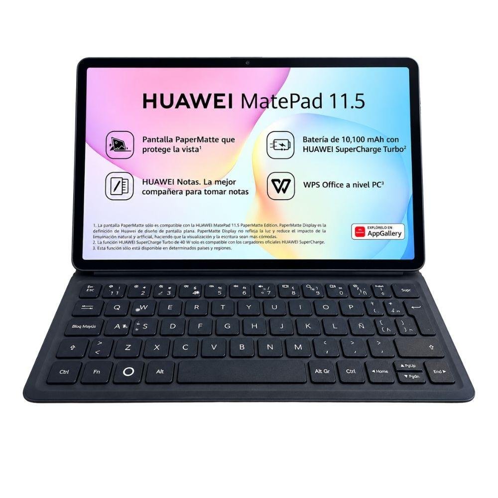 TABLET HUAWEI HUAWEI MATEPAD 11.5 2025 PAPERMATTE + TECLADO, 11.5" 256GB 8GB GRIS